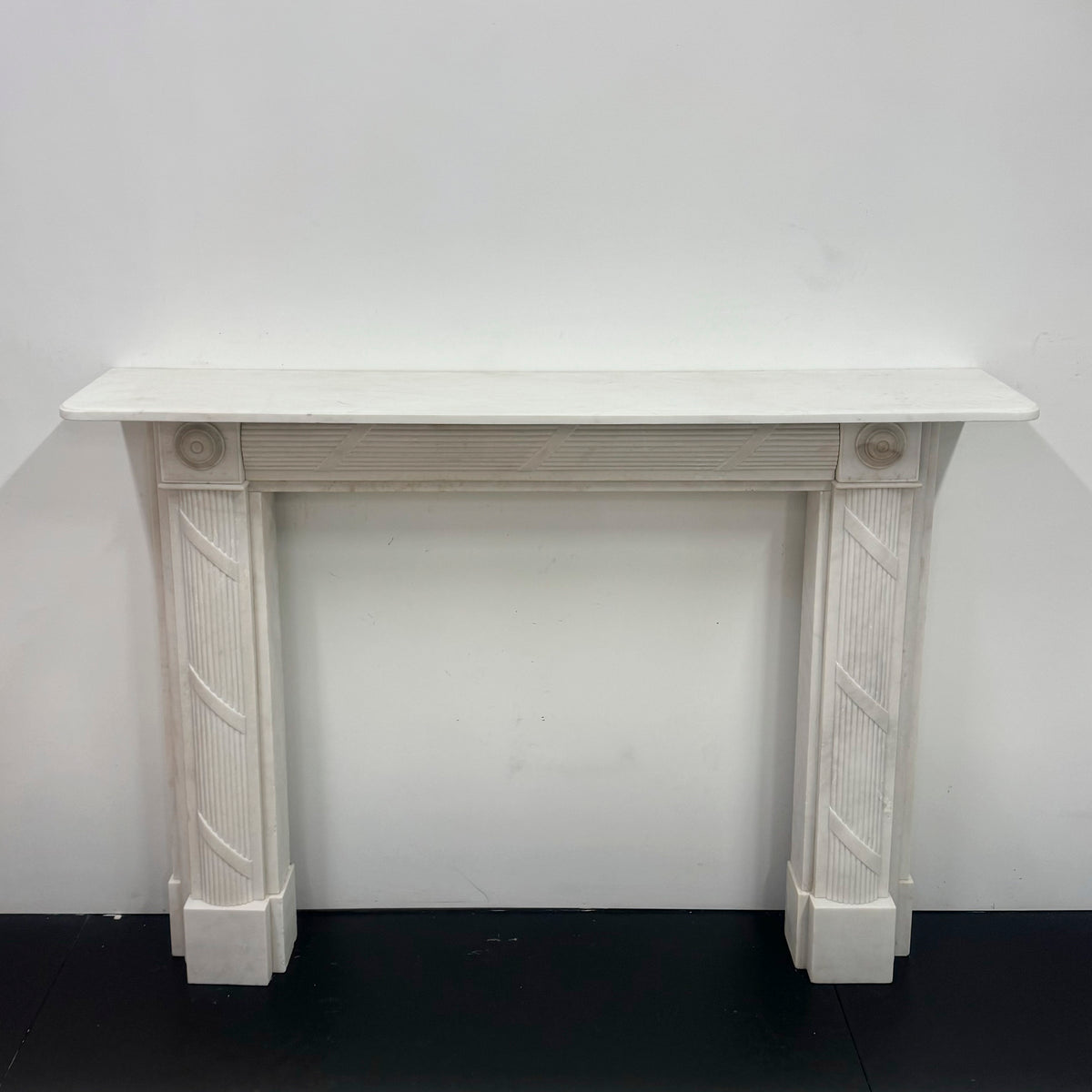 Georgian Style Marble Bullseye Fireplace Surround | The Architectural Forum