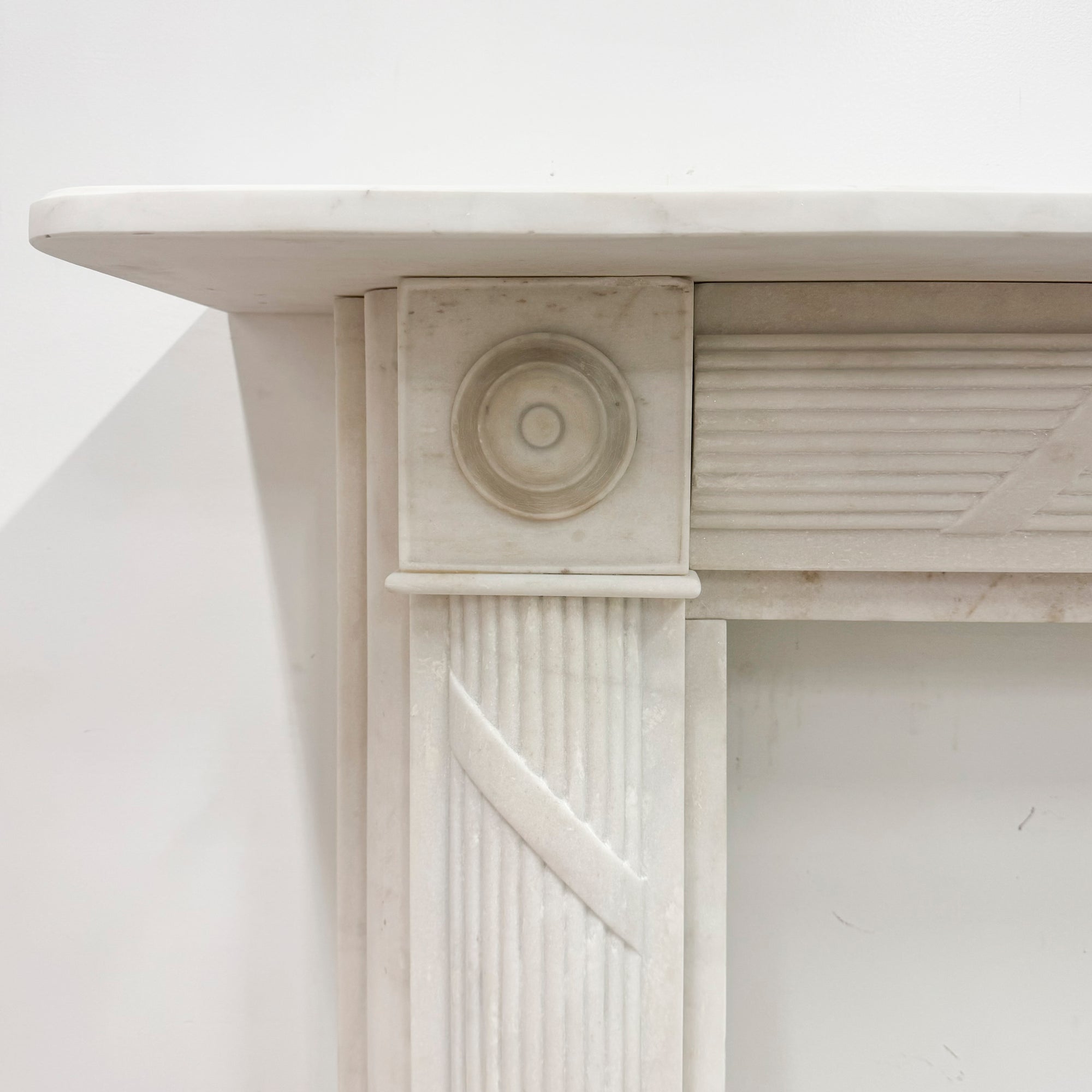 Georgian Style Marble Bullseye Fireplace Surround | The Architectural Forum