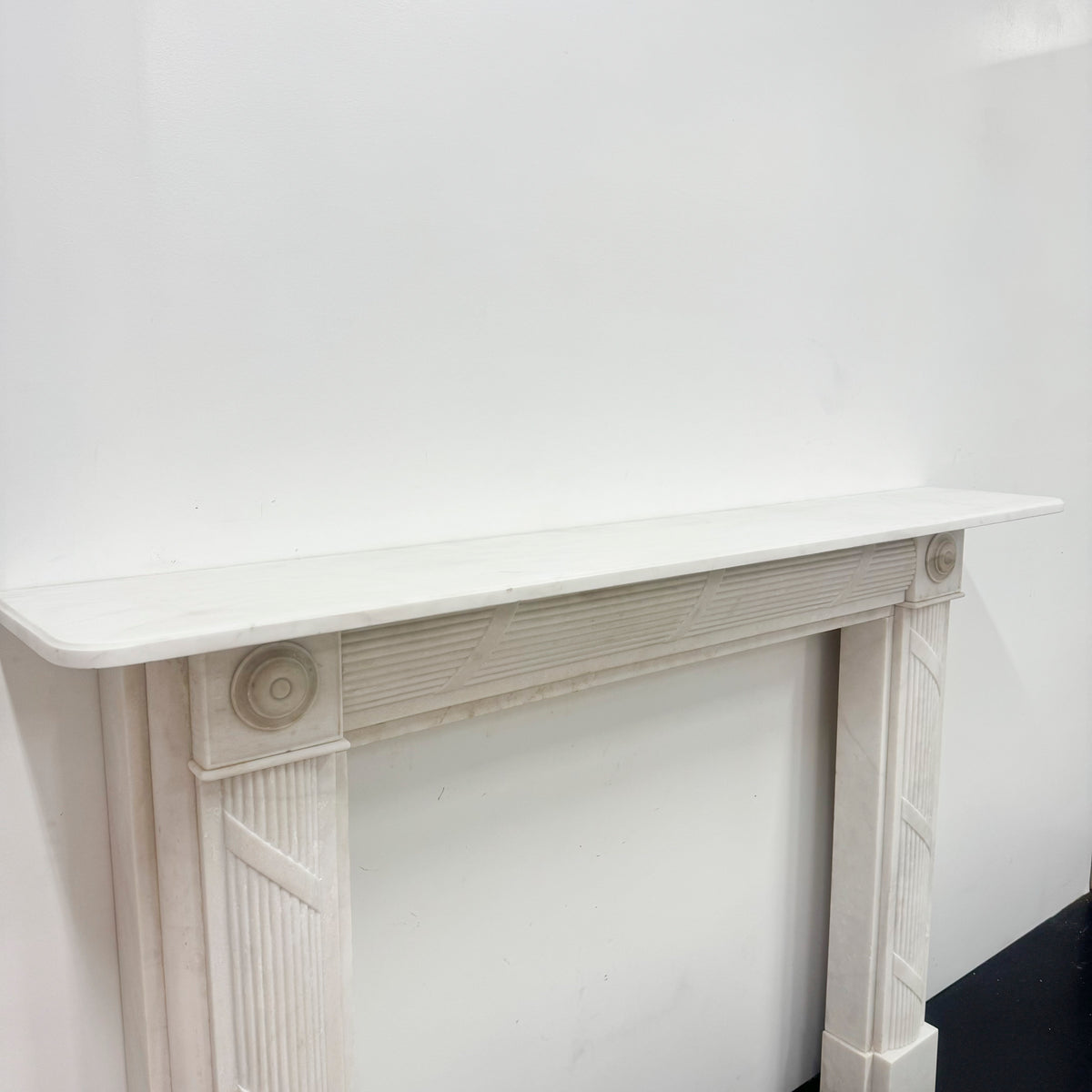 Georgian Style Marble Bullseye Fireplace Surround | The Architectural Forum