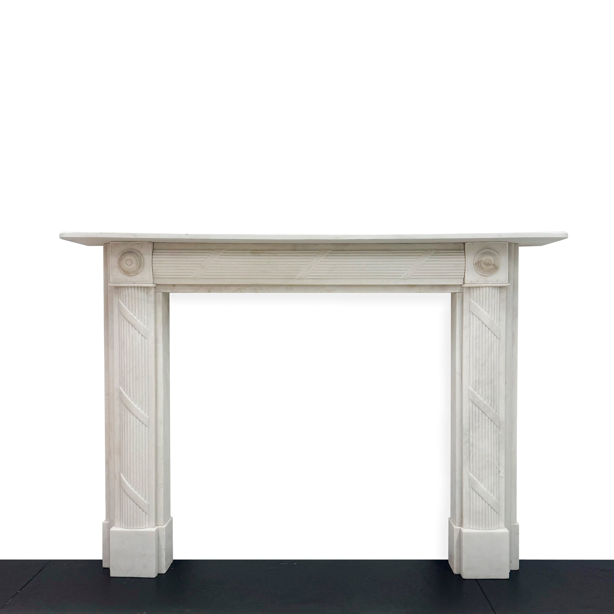 Georgian Style Marble Bullseye Fireplace Surround | The Architectural Forum