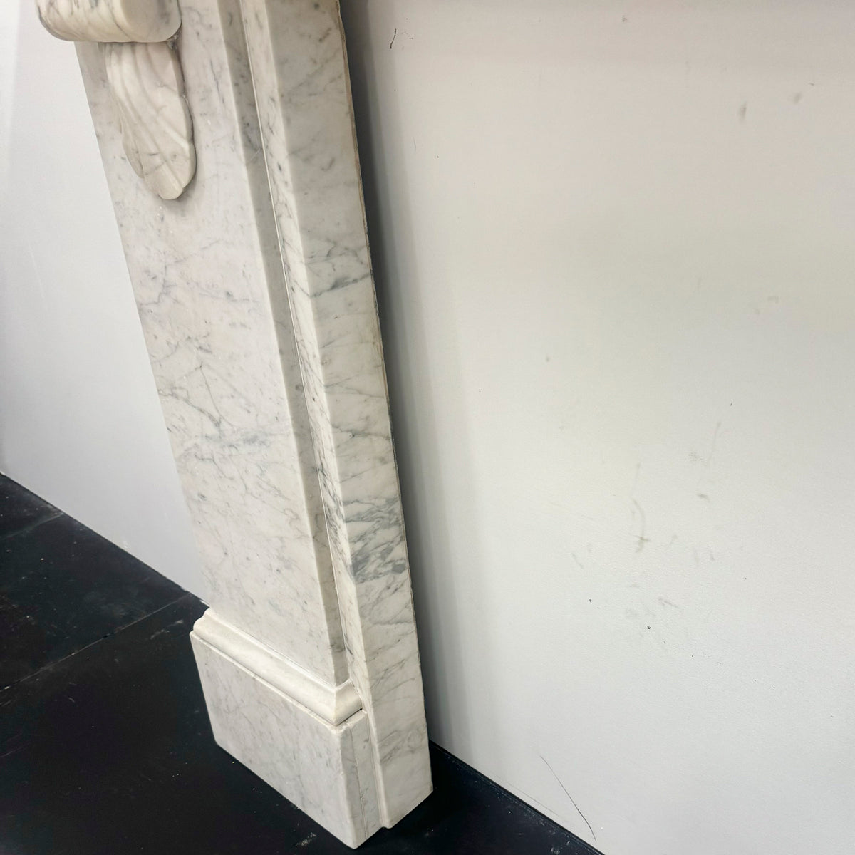 Grand Antique Victorian Marble Corbel Fireplace