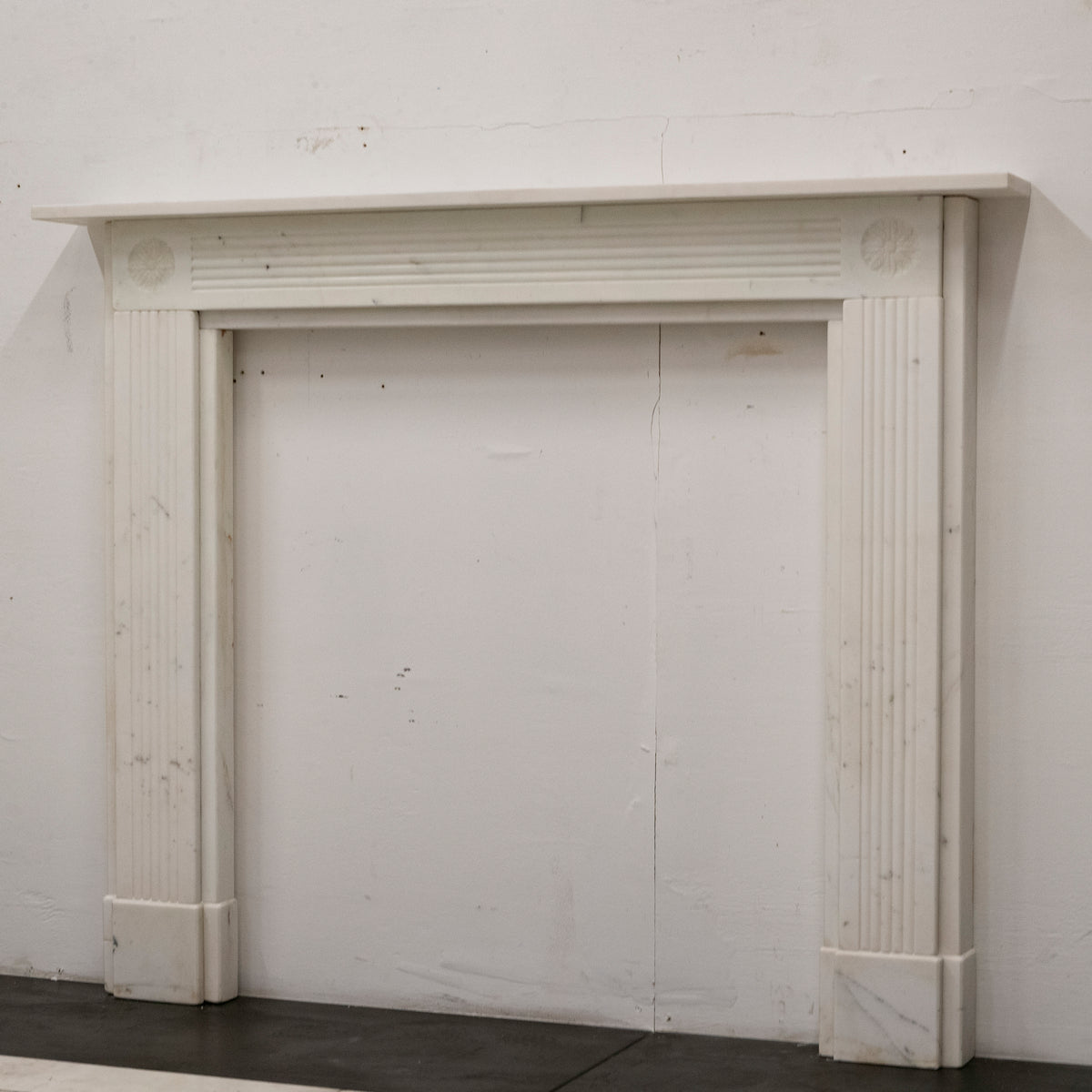 Antique Georgian Carrara Marble Fireplace Surround | The Architectural Forum