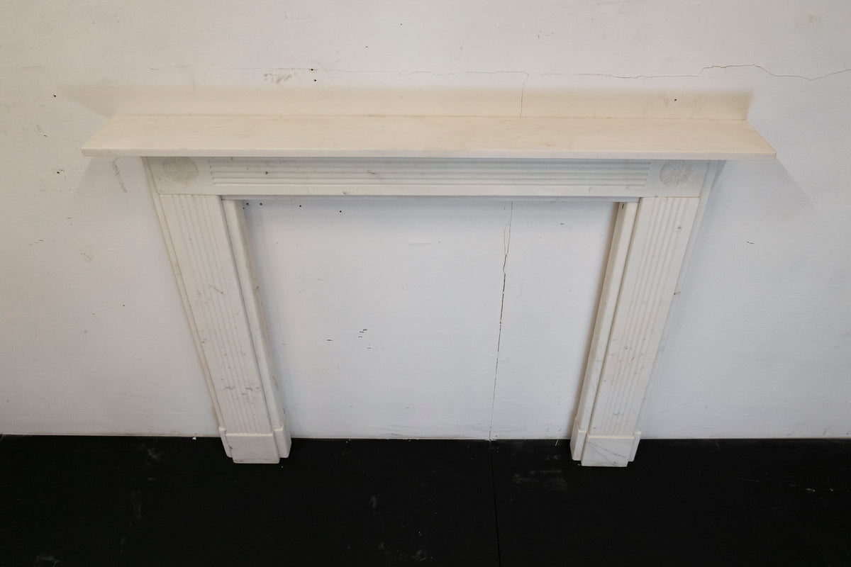 Antique Georgian Carrara Marble Fireplace Surround | The Architectural Forum