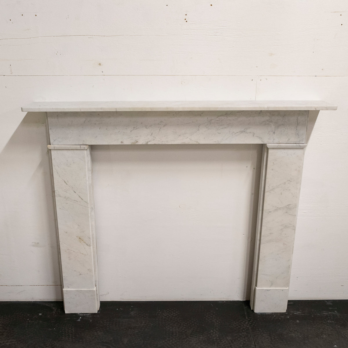 Antique Crossover Carrara Marble Fire Surround | The Architectural Forum