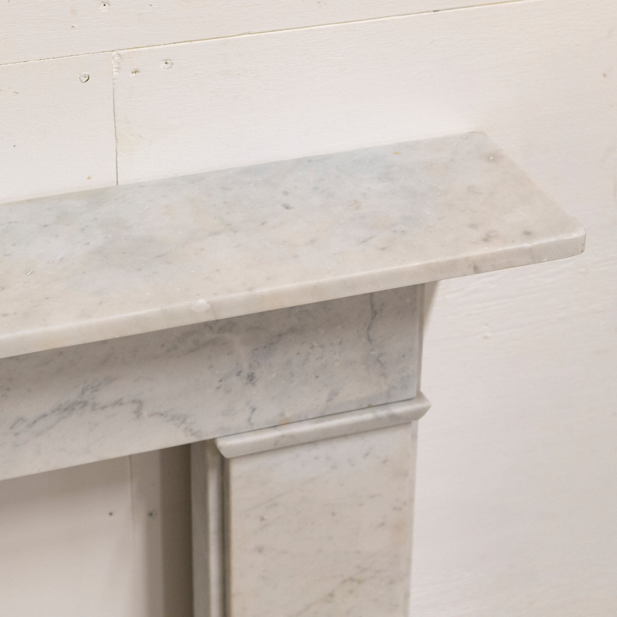 Antique Crossover Carrara Marble Fire Surround | The Architectural Forum