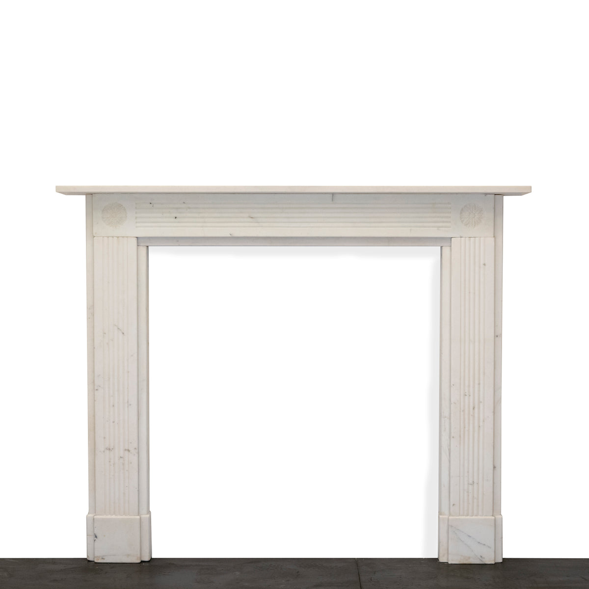 Antique Georgian Carrara Marble Fireplace Surround | The Architectural Forum