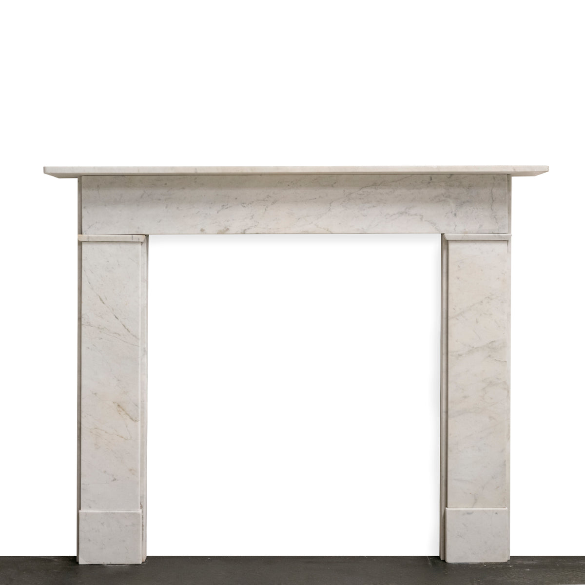 Antique Crossover Carrara Marble Fire Surround | The Architectural Forum