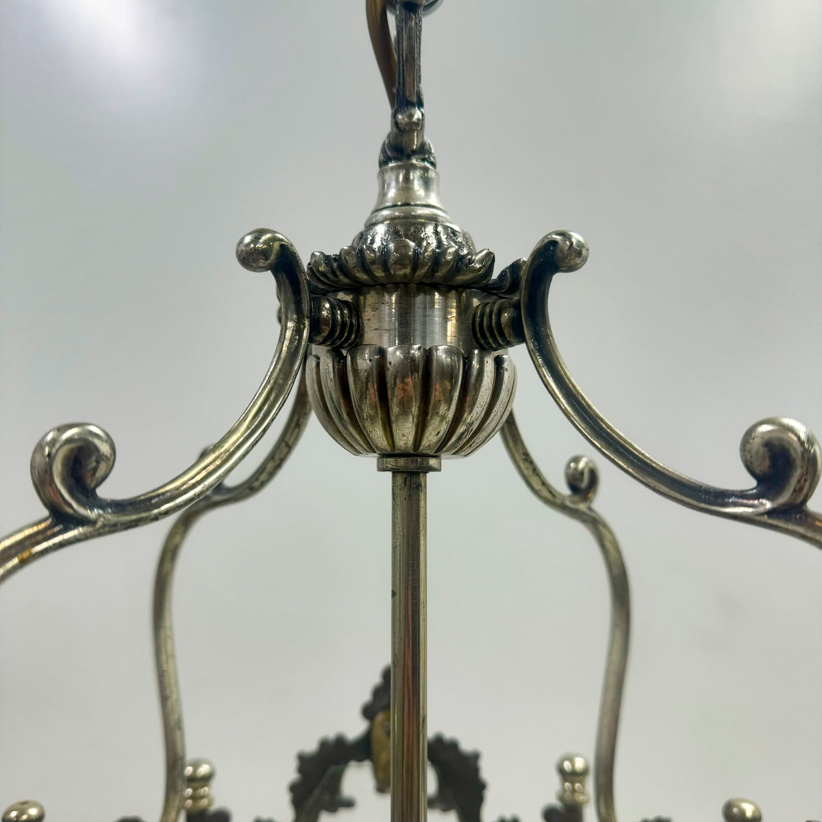 Reclaimed Nickel Plated Lantern Ceiling Light | The Architectural Forum