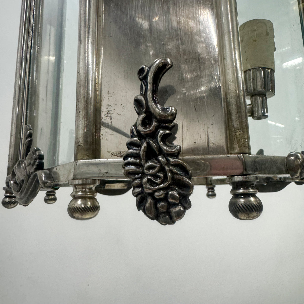 Reclaimed Nickel Plated Lantern Ceiling Light | The Architectural Forum