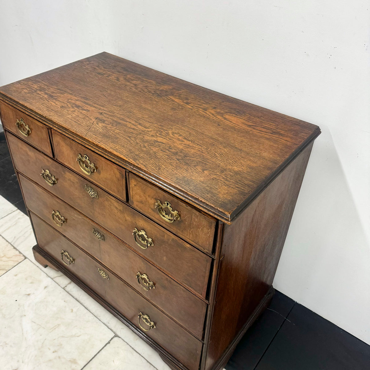 Antique 18th Century Oak and Walnut Chest of Drawers | The Architectural Forum