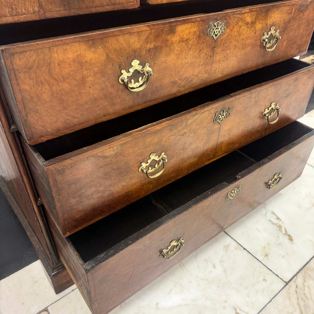 Antique 18th Century Oak and Walnut Chest of Drawers | The Architectural Forum