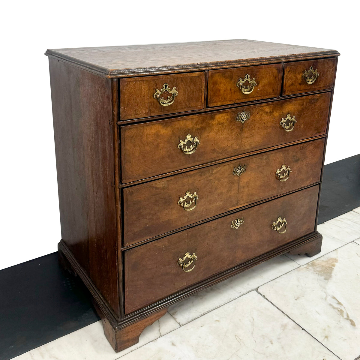 Antique 18th Century Oak and Walnut Chest of Drawers | The Architectural Forum