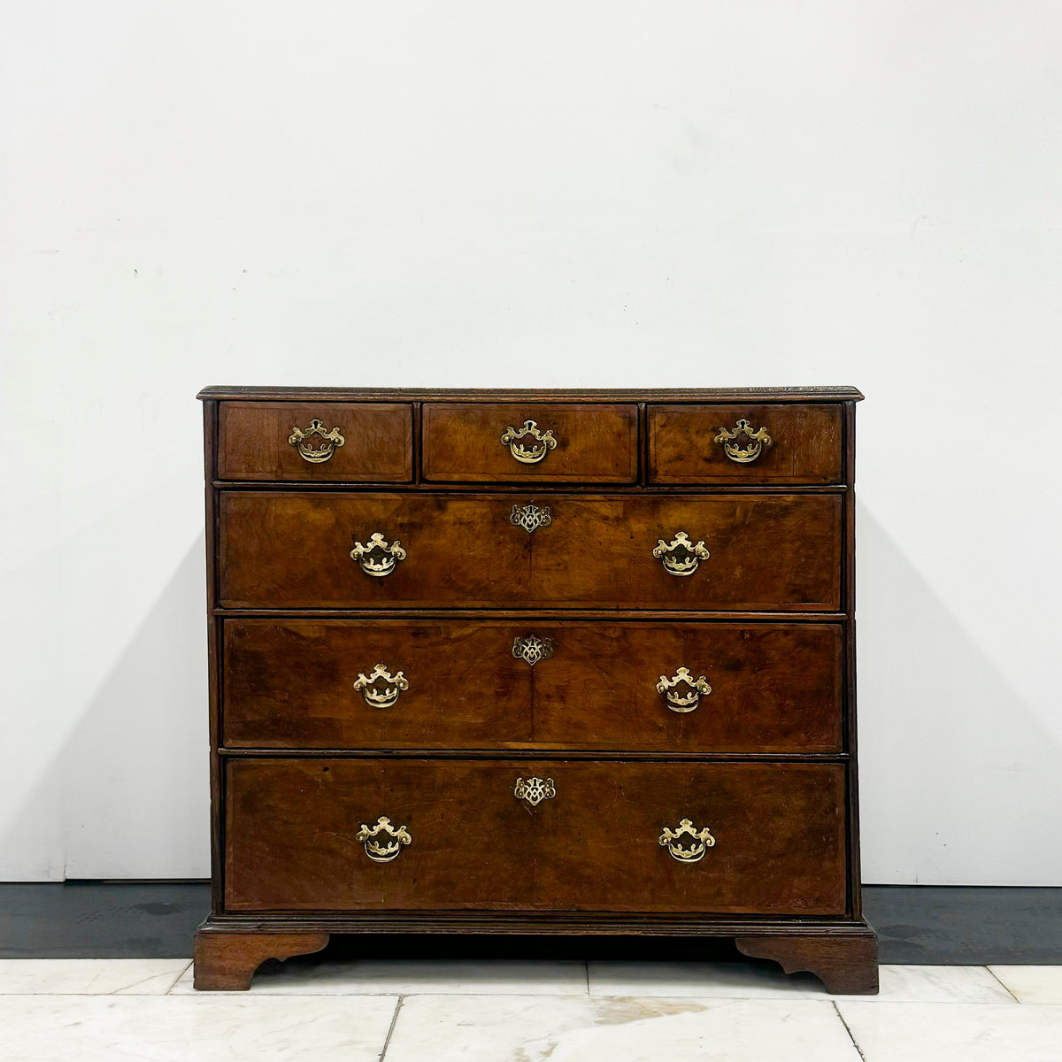 Antique 18th Century Oak and Walnut Chest of Drawers | The Architectural Forum