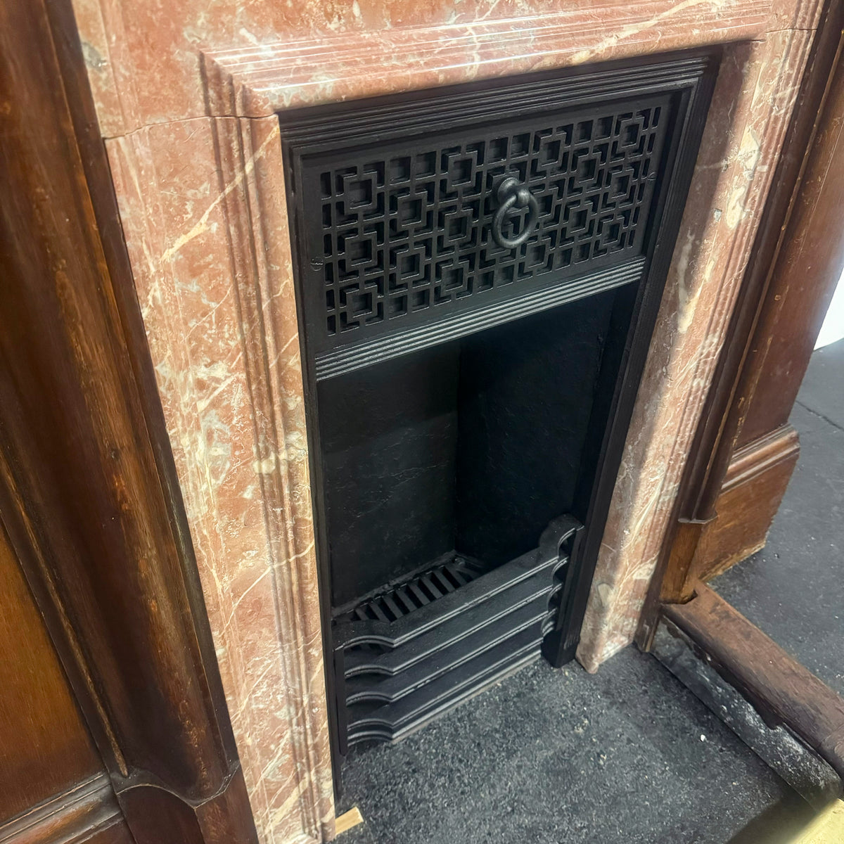 Antique Victorian Oak Fireplace Surround