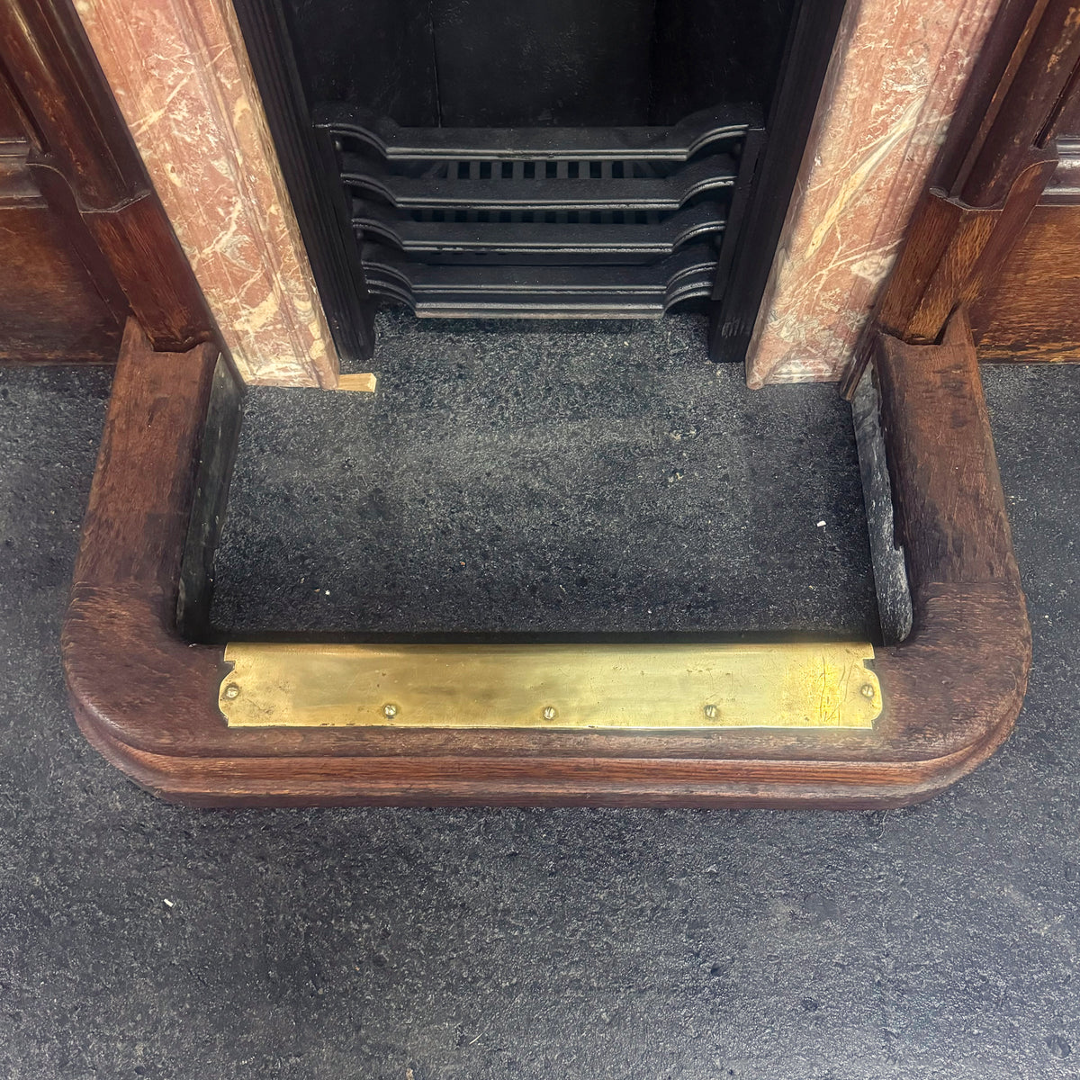 Antique Victorian Oak Fireplace Surround