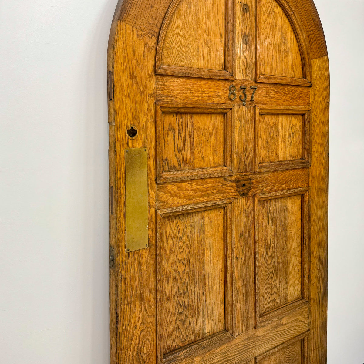 Antique Arched Oak Door - 205.5cm x 106.5cm | The Architectural Forum