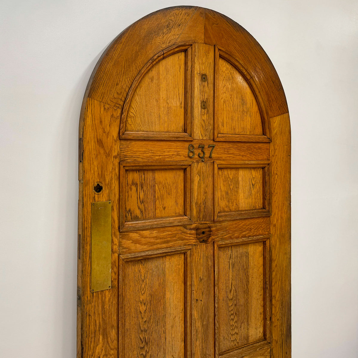 Antique Arched Oak Door - 205.5cm x 106.5cm | The Architectural Forum