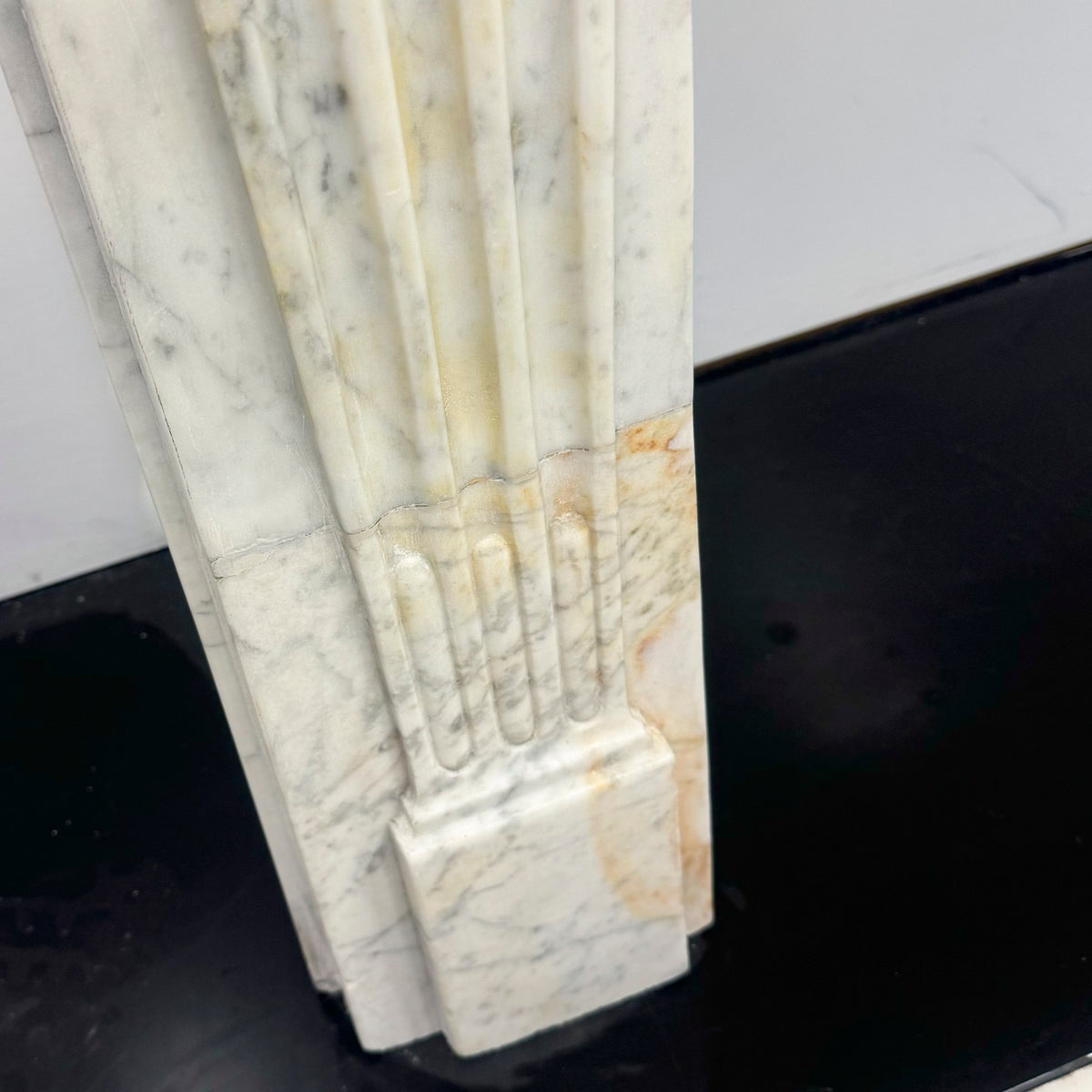 Antique Late 18th Century Carrara Marble Fireplace Surround | The Architectural Forum