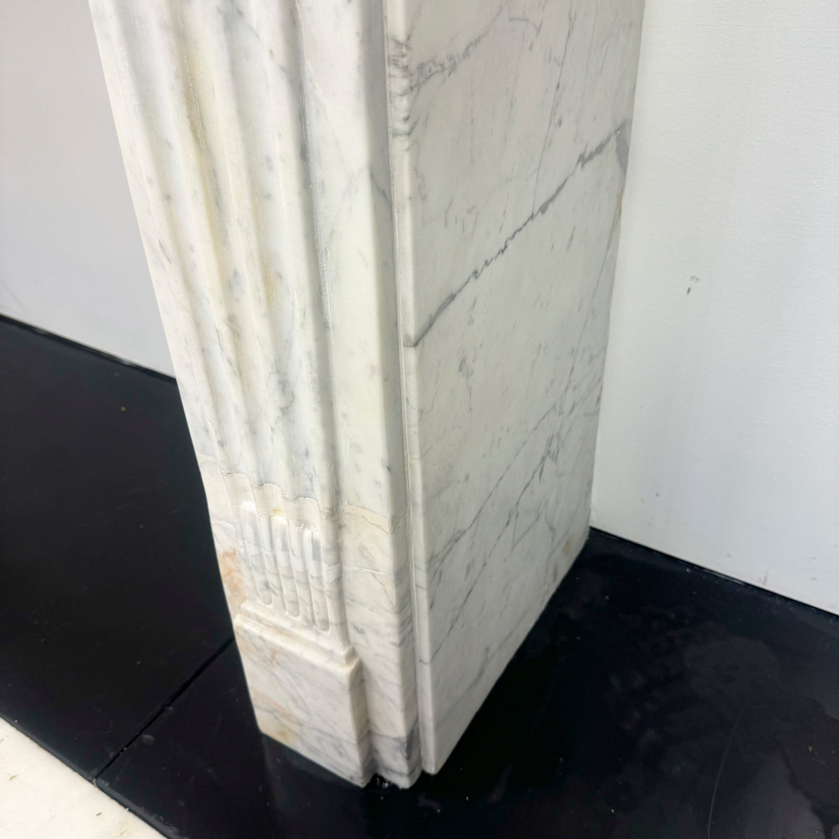 Antique Late 18th Century Carrara Marble Fireplace Surround | The Architectural Forum