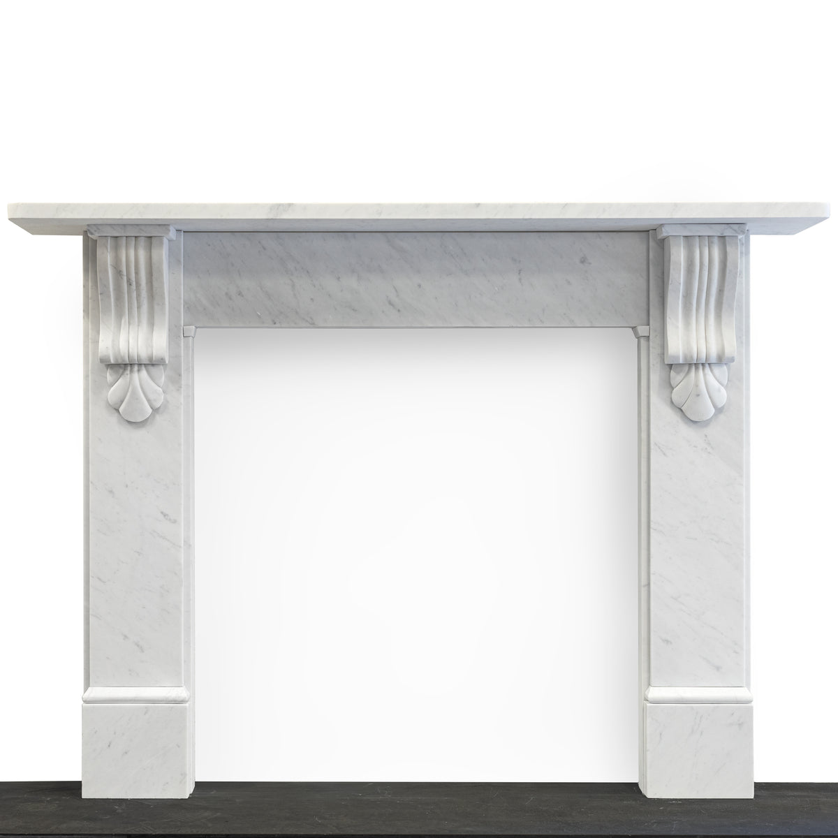 Victorian Style Surround With Corbels | Reclaimed Carrara Marble