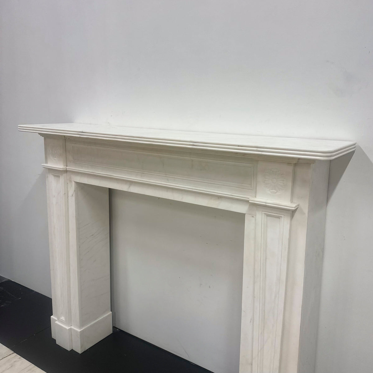 Reclaimed Regency Statuary Marble Fireplace | The Architectural Forum