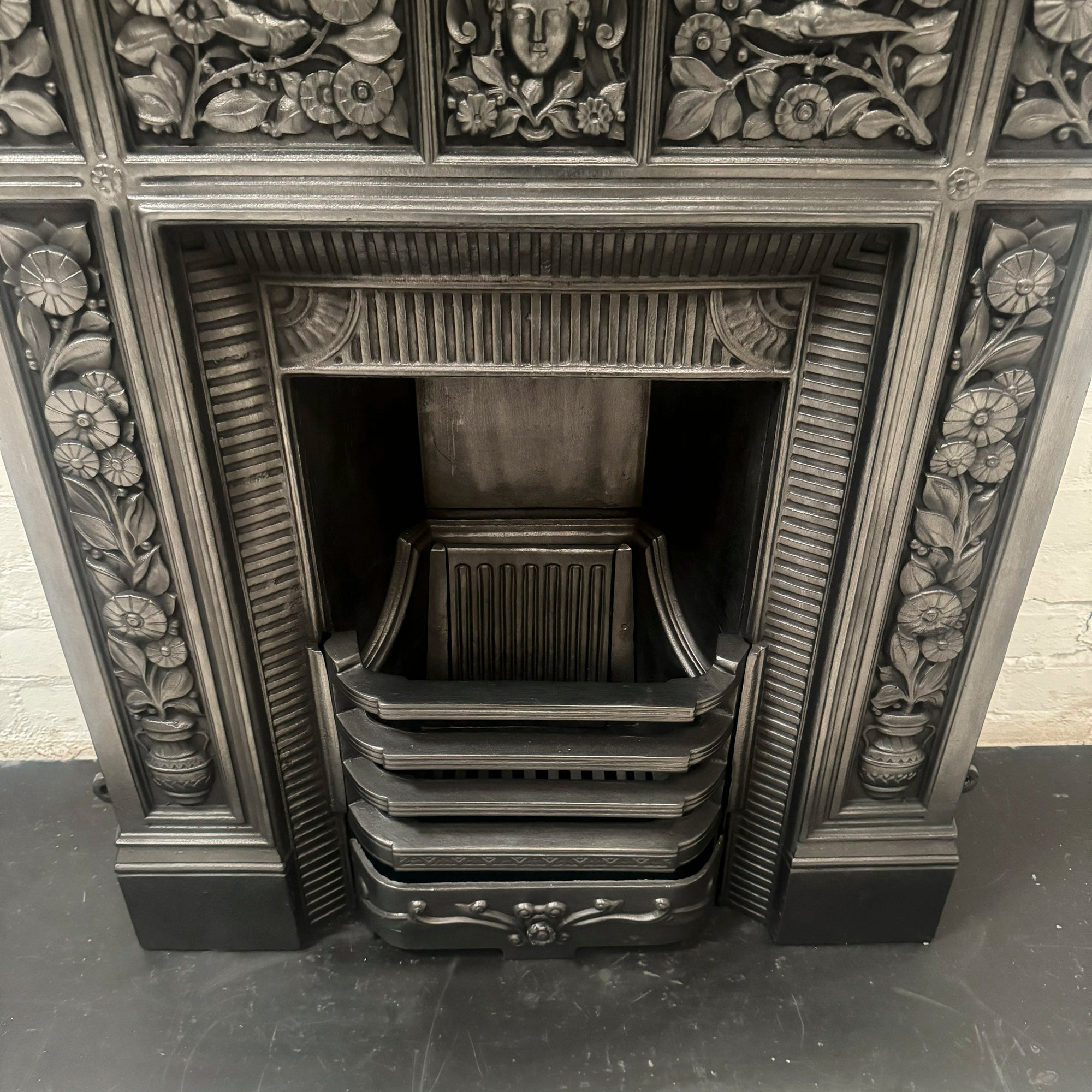 Reclaimed Victorian Style Cast Iron Combination Fireplace | The Architectural Forum