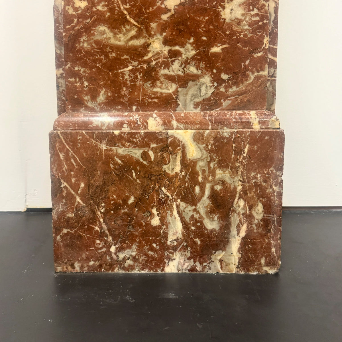 Antique Rose Royale Red Marble Fireplace Surround | Pair Available | The Architectural Forum