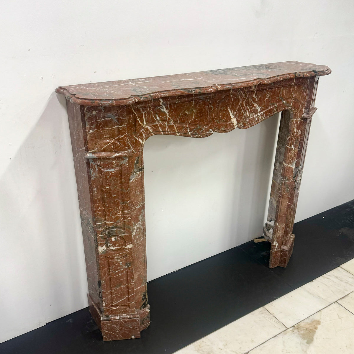 Antique Victorian Louis Pompadour Style Marble Fireplace | The Architectural Forum