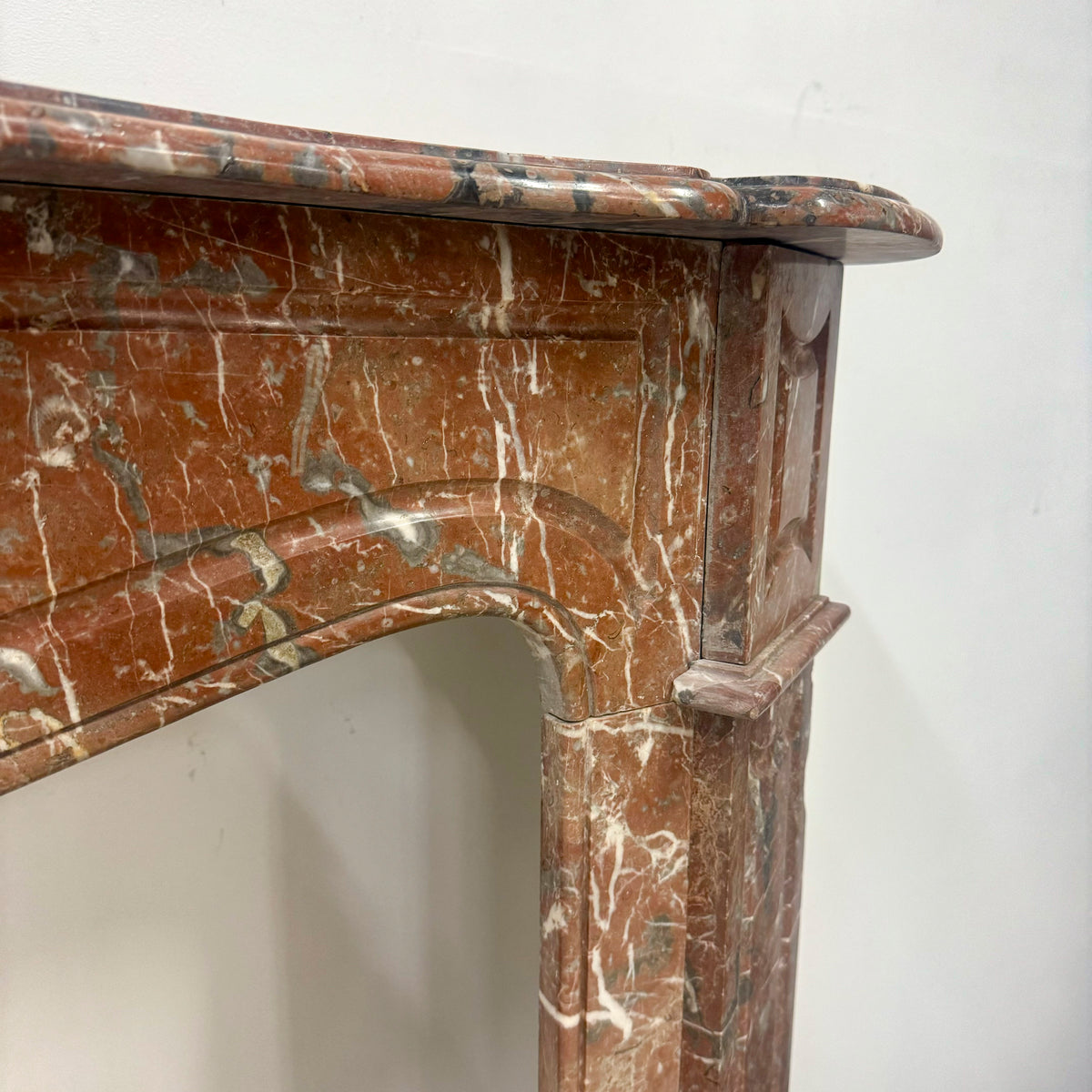 Antique Victorian Louis Pompadour Style Marble Fireplace | The Architectural Forum