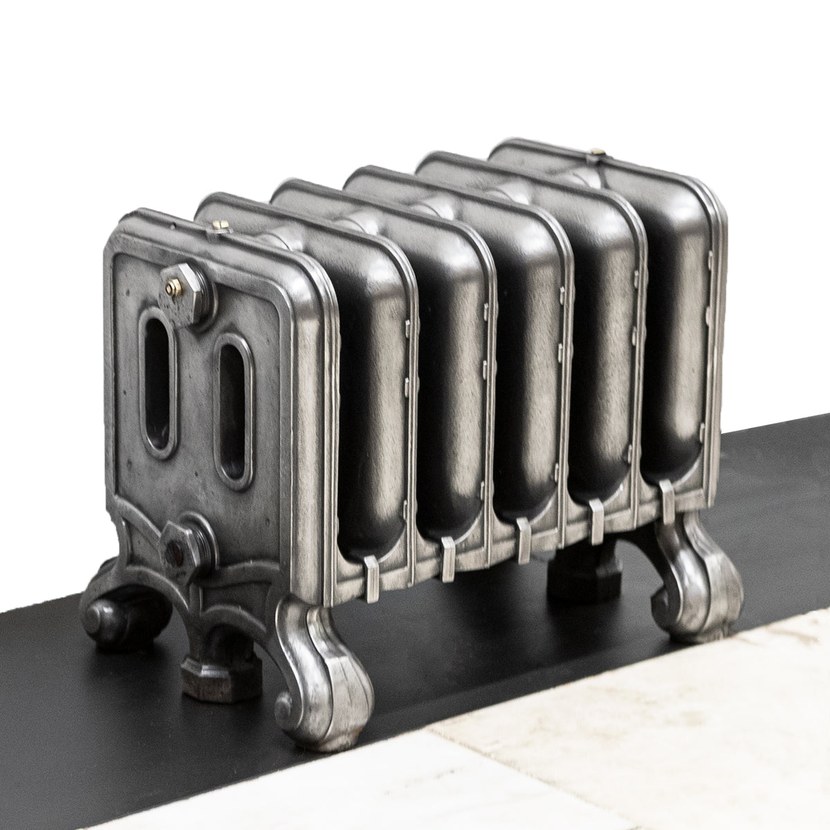 Rare Antique Hand Polished Cast Iron Radiator | 6 Sections | The Architectural Forum