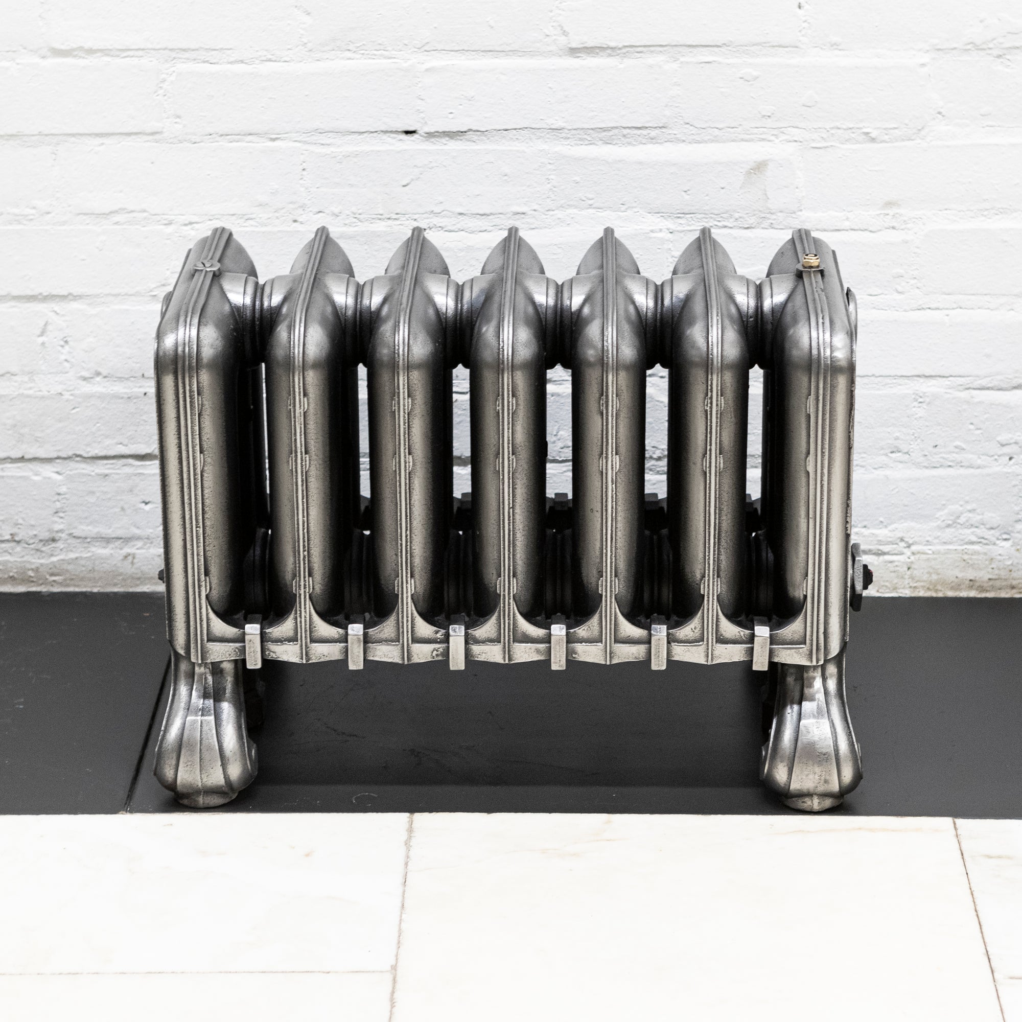 Rare Antique Hand Polished Cast Iron Radiator | 7 Sections | The Architectural Forum