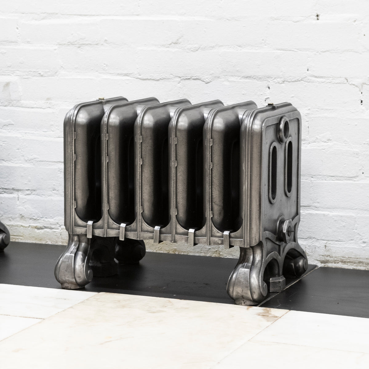 Rare Antique Hand Polished Cast Iron Radiator | 6 Sections | The Architectural Forum