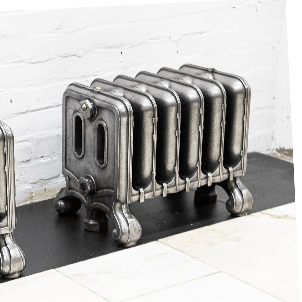 Rare Antique Hand Polished Cast Iron Radiator | 6 Sections | The Architectural Forum