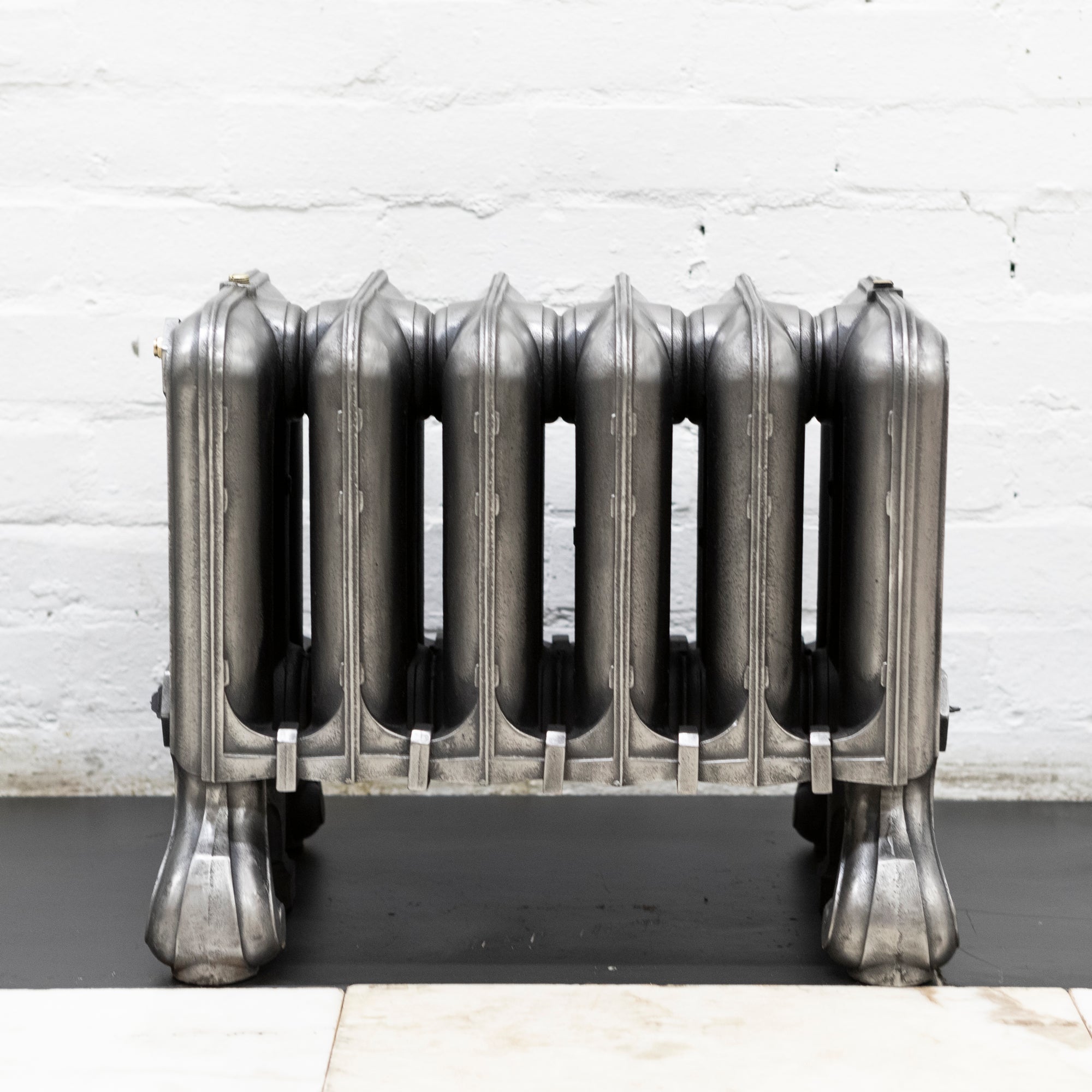 Rare Antique Hand Polished Cast Iron Radiator | 6 Sections | The Architectural Forum