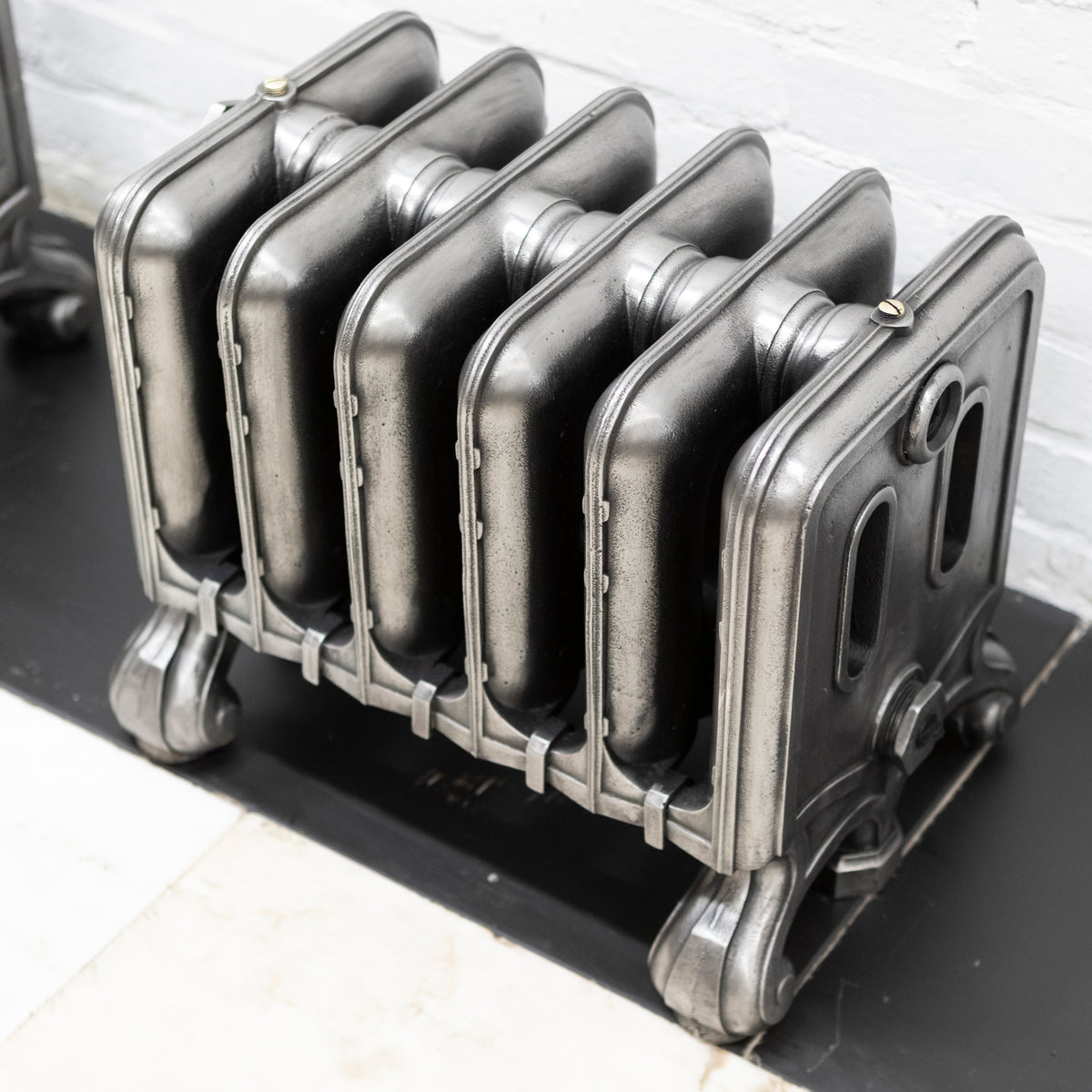 Rare Antique Hand Polished Cast Iron Radiator | 6 Sections | The Architectural Forum