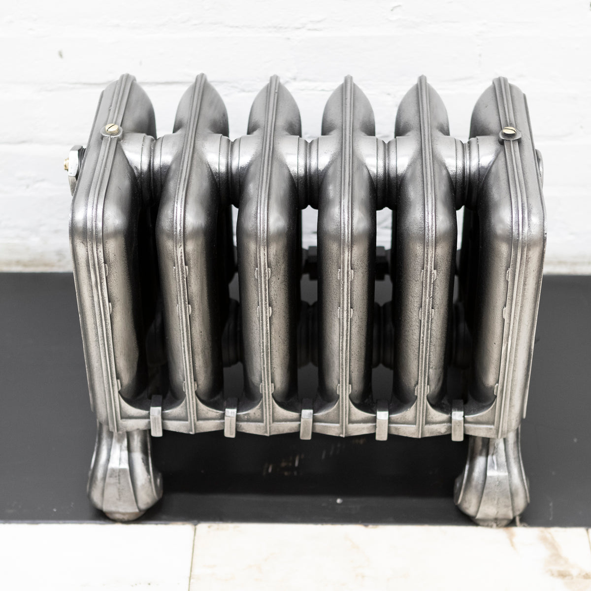 Rare Antique Hand Polished Cast Iron Radiator | 6 Sections | The Architectural Forum