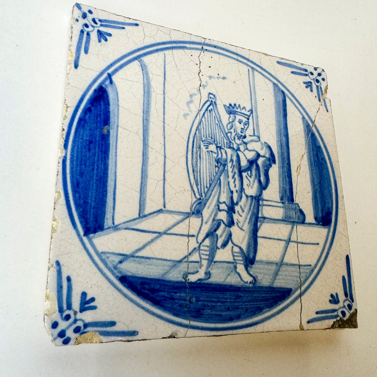 Single Antique Dutch Delft Tile | The Architectural Forum