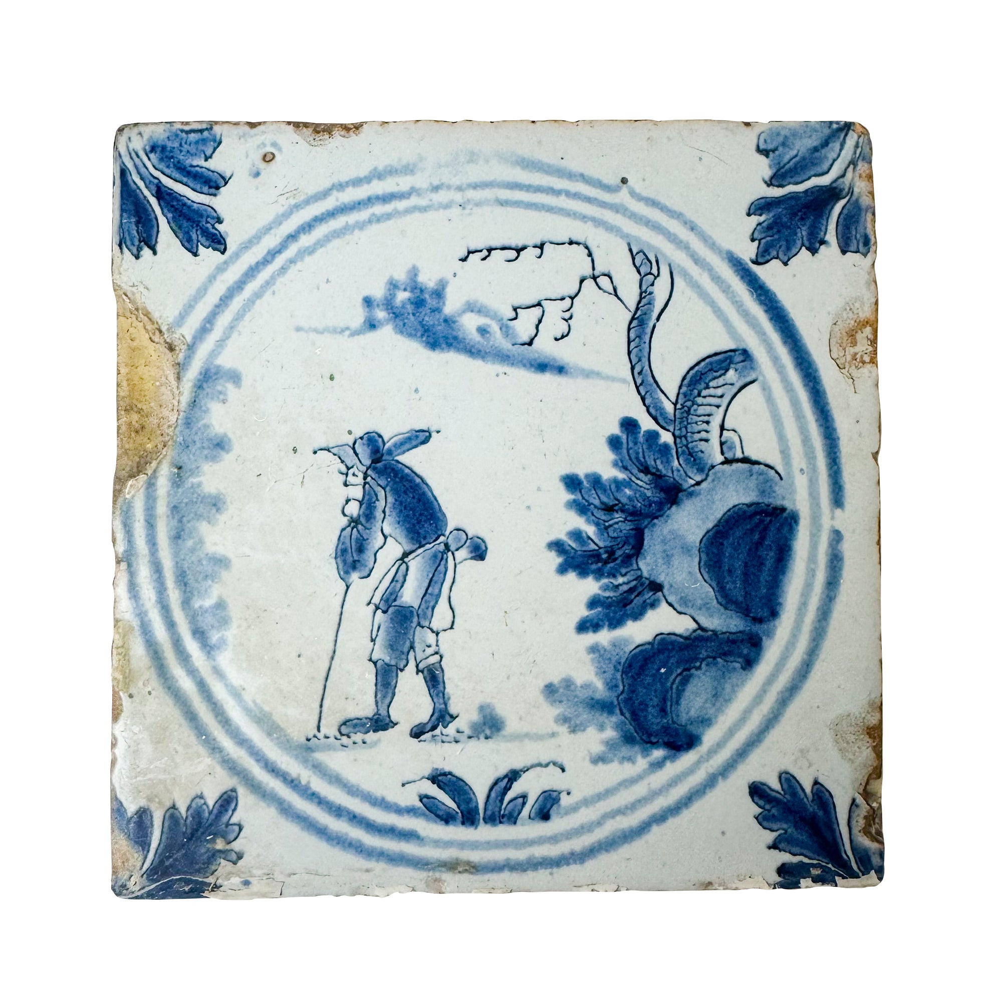 Single Antique Dutch Delft Tile | The Architectural Forum