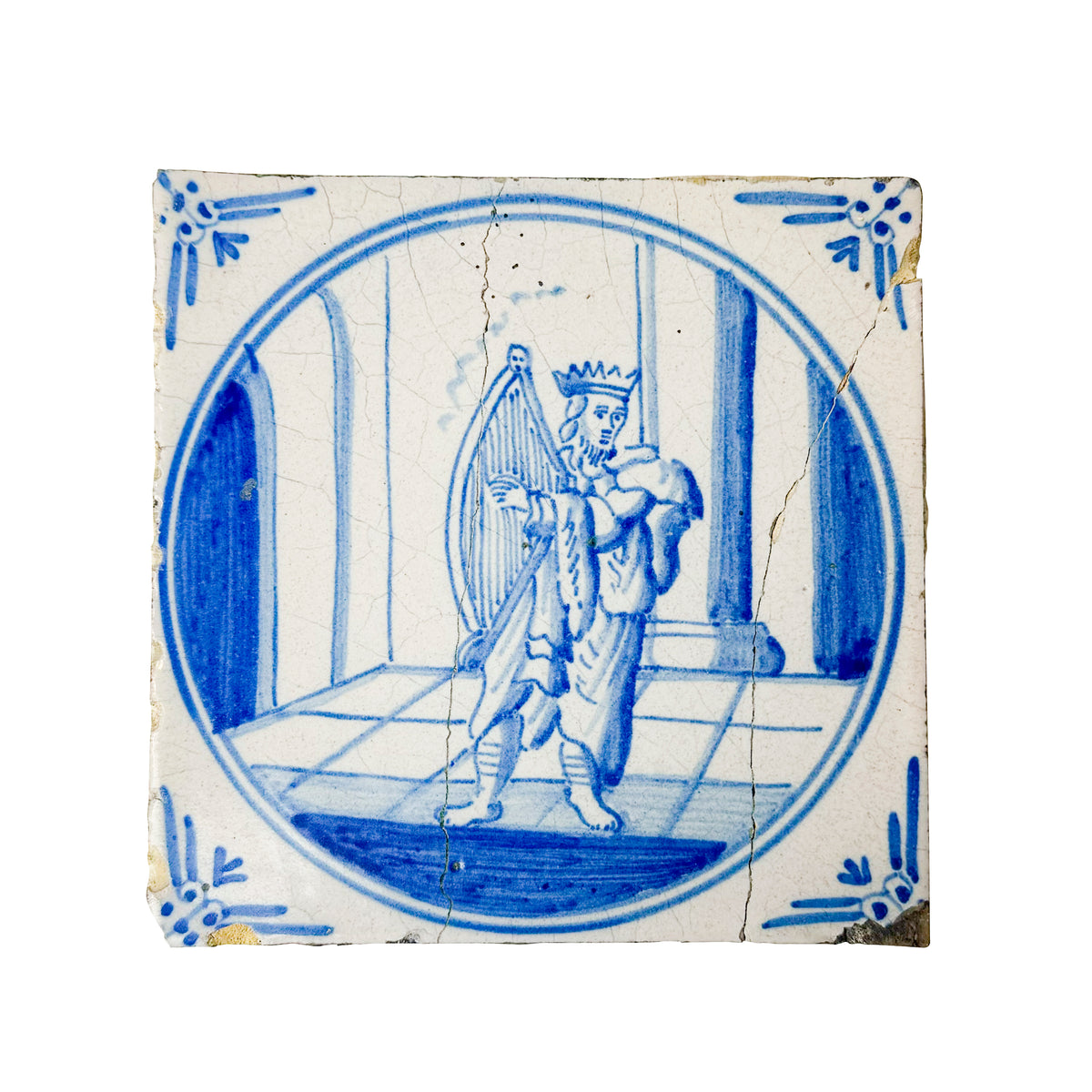 Single Antique Dutch Delft Tile | The Architectural Forum