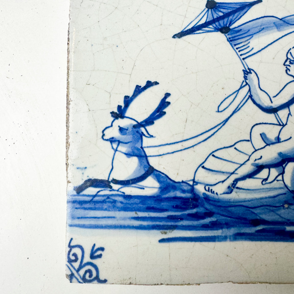 Single Antique Dutch Delft Tile | The Architectural Forum