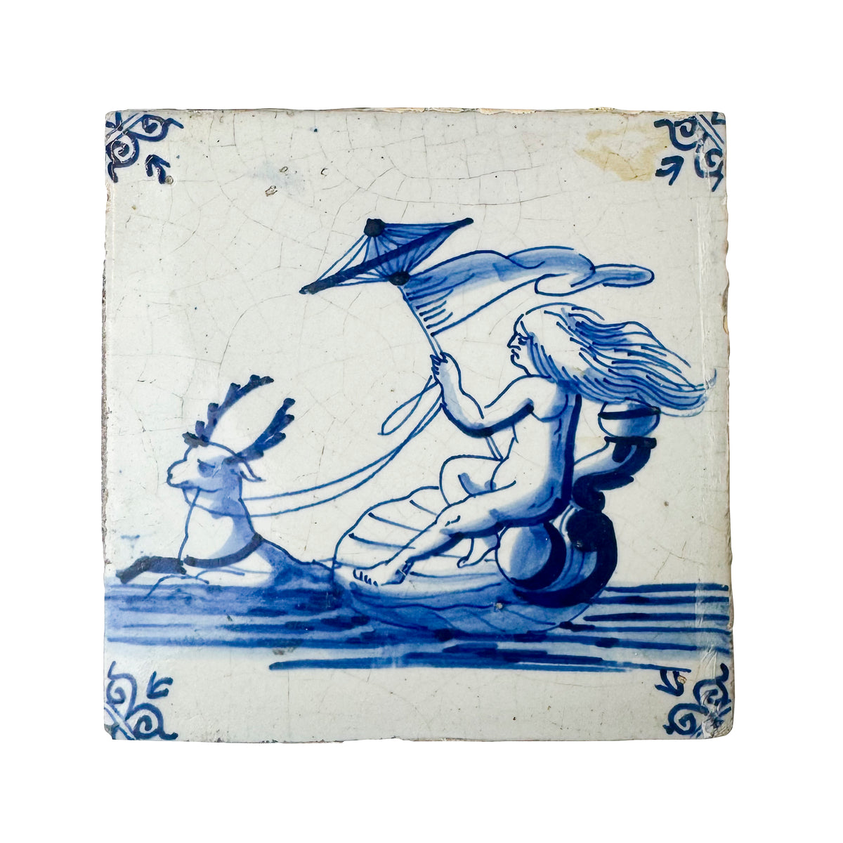 Single Antique Dutch Delft Tile | The Architectural Forum