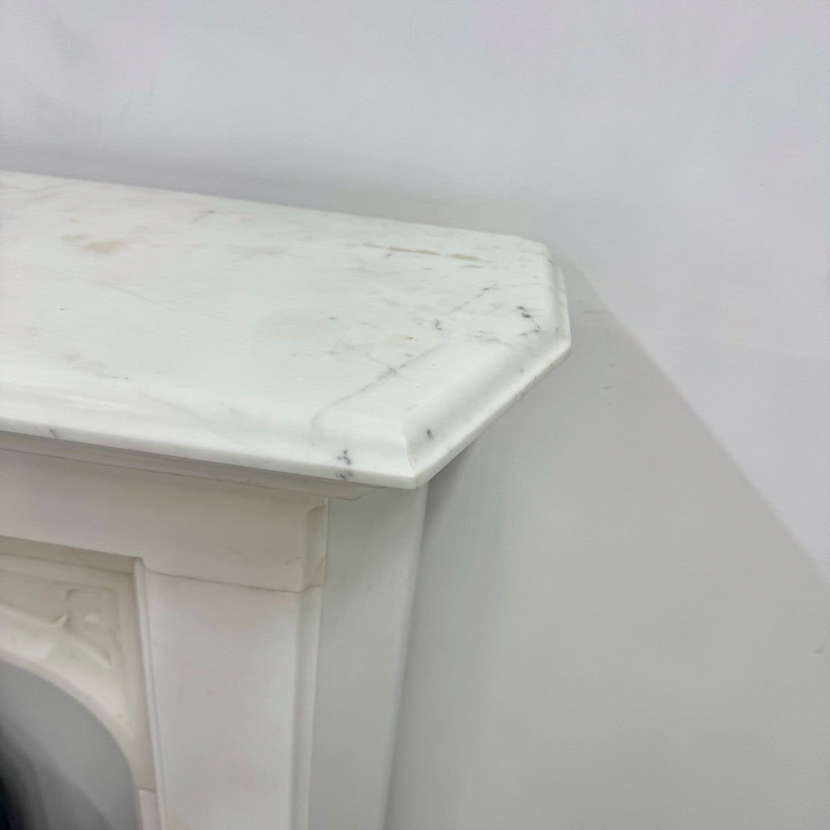 Antique Gothic Revival Statuary Marble Fireplace | The Architectural Forum