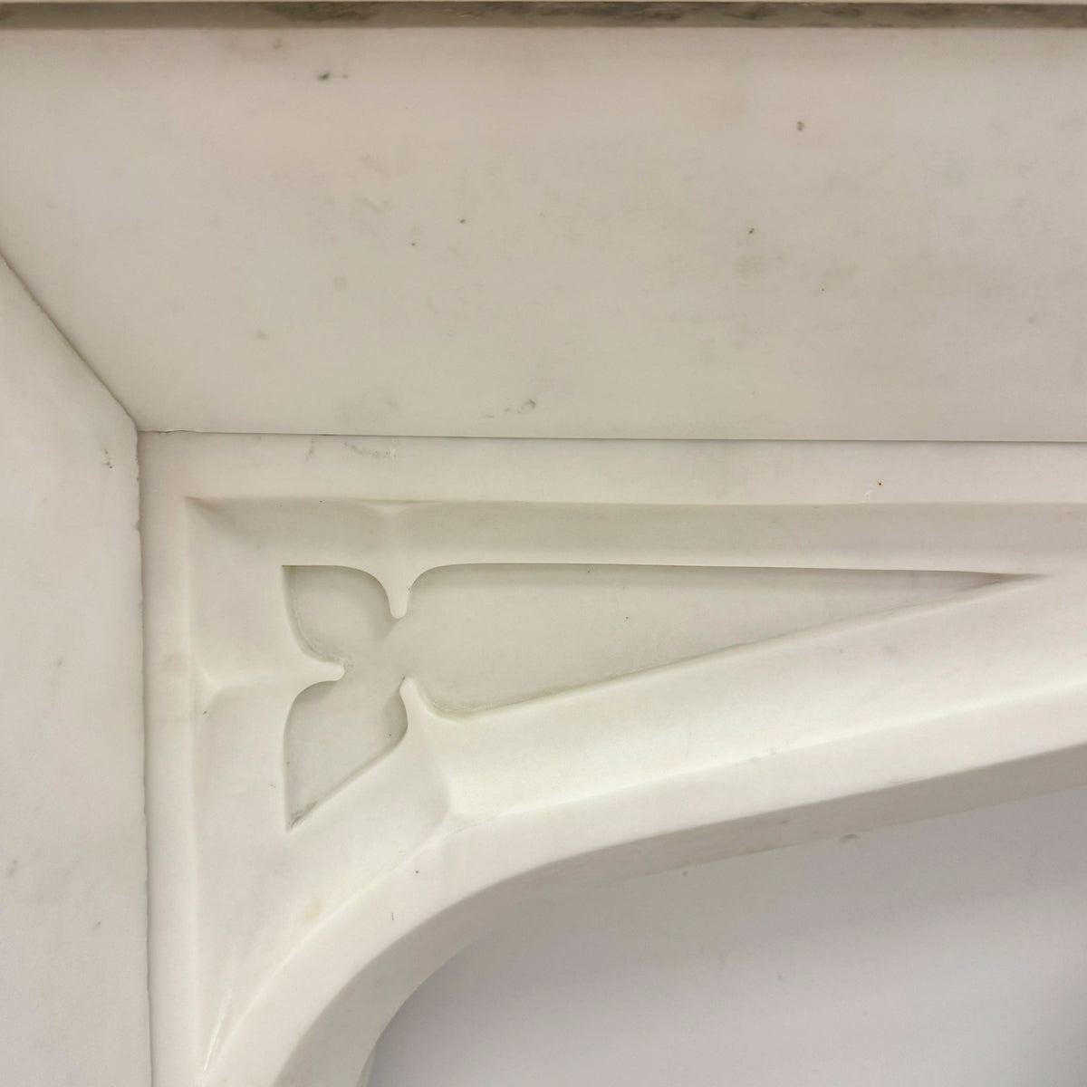 Antique Gothic Revival Statuary Marble Fireplace | The Architectural Forum