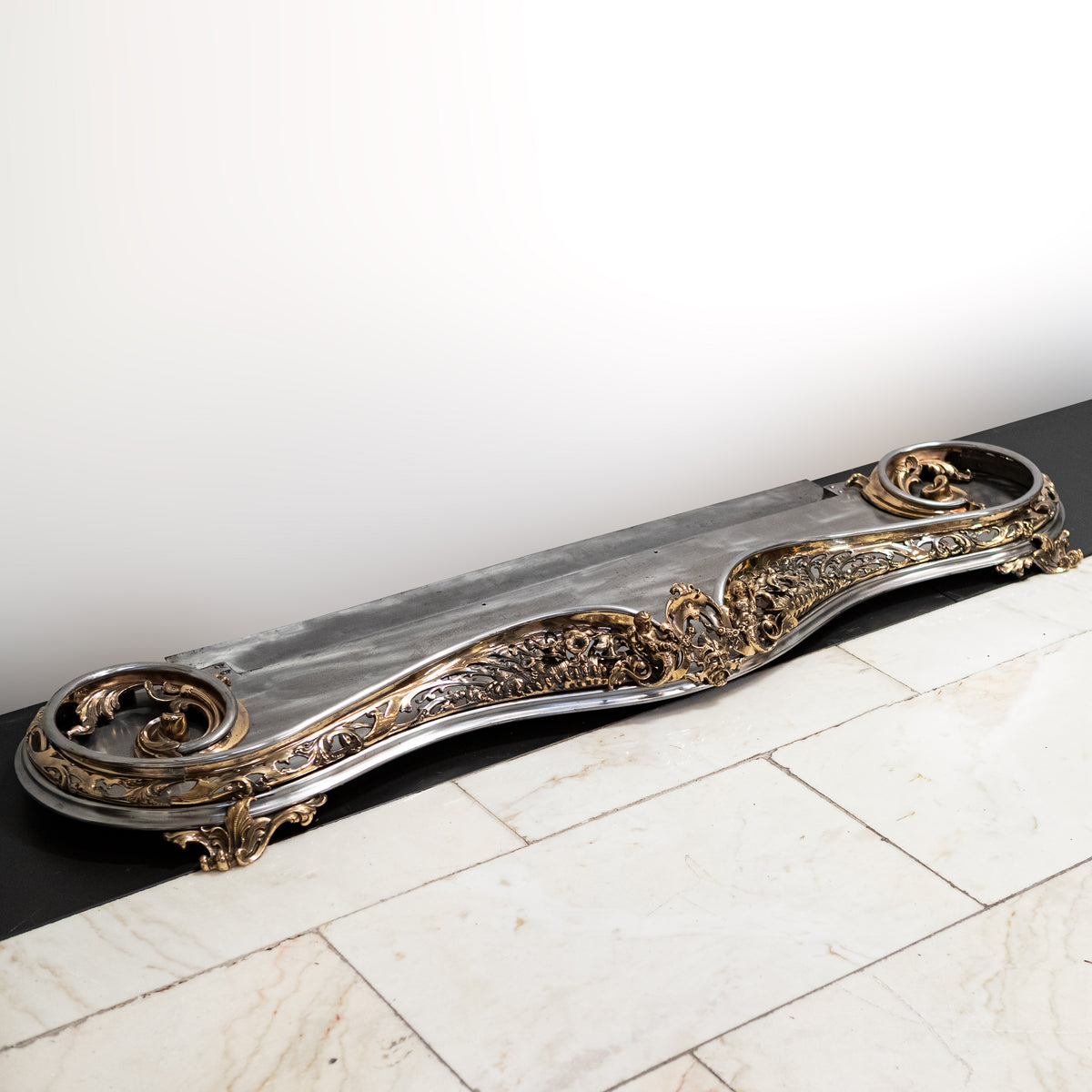 Antique Serpentine Rococo Fireplace Fender | The Architectural Forum