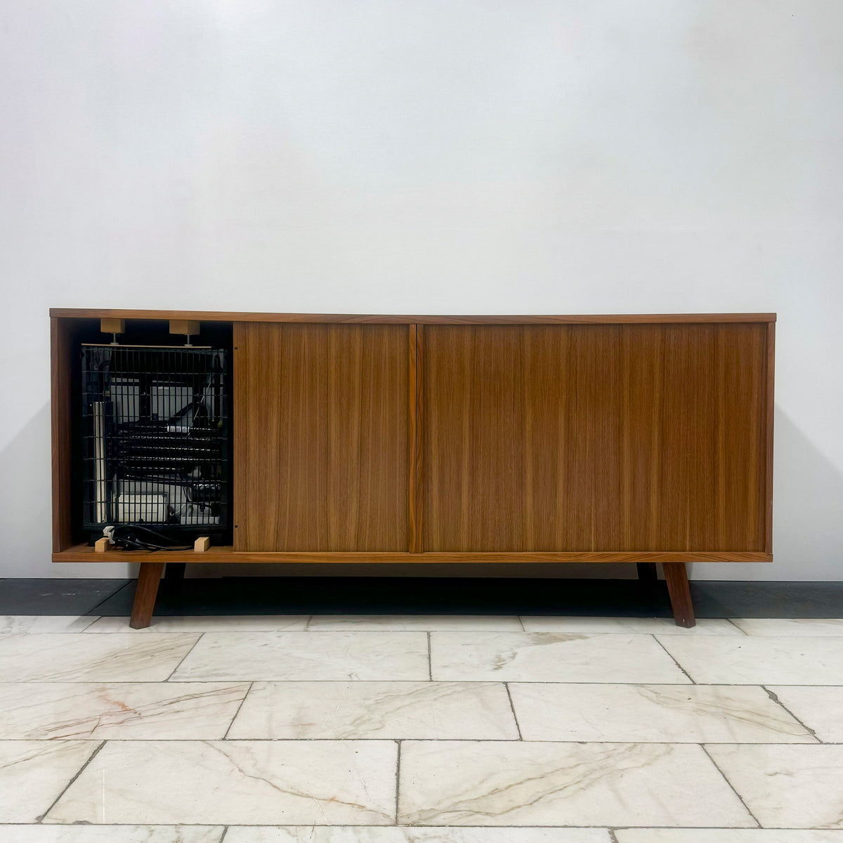 Modern Mid Century Teak Sideboard with Fridge | The Architectural Forum