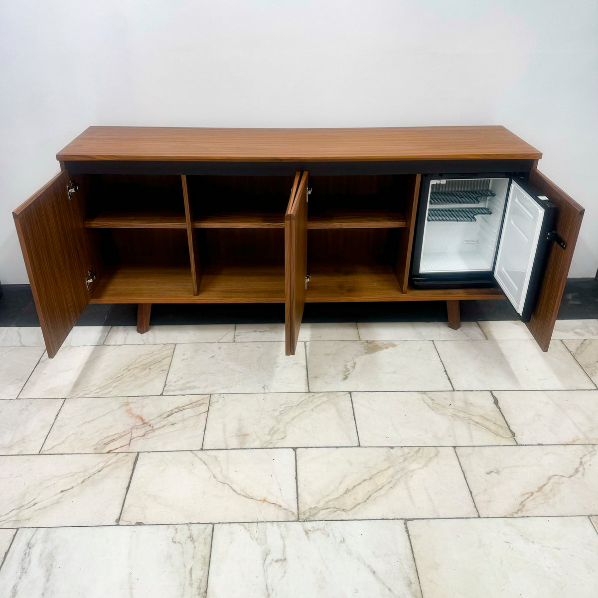 Modern Mid Century Teak Sideboard with Fridge | The Architectural Forum