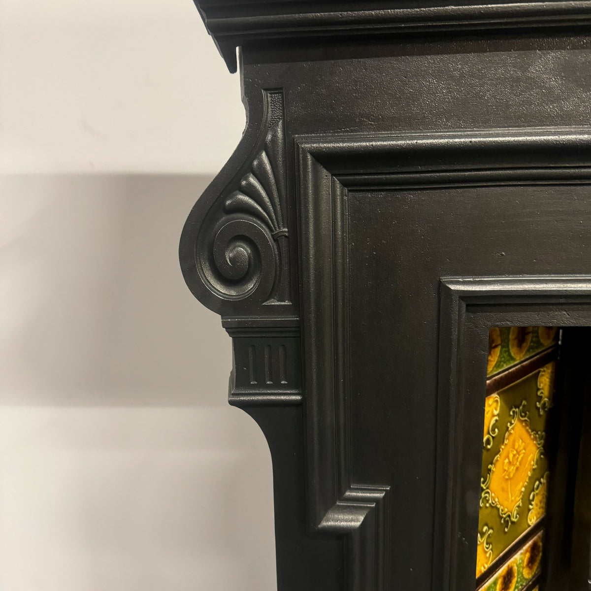 Antique Victorian Tiled Cast Iron Combination Fireplace | The Architectural Forum