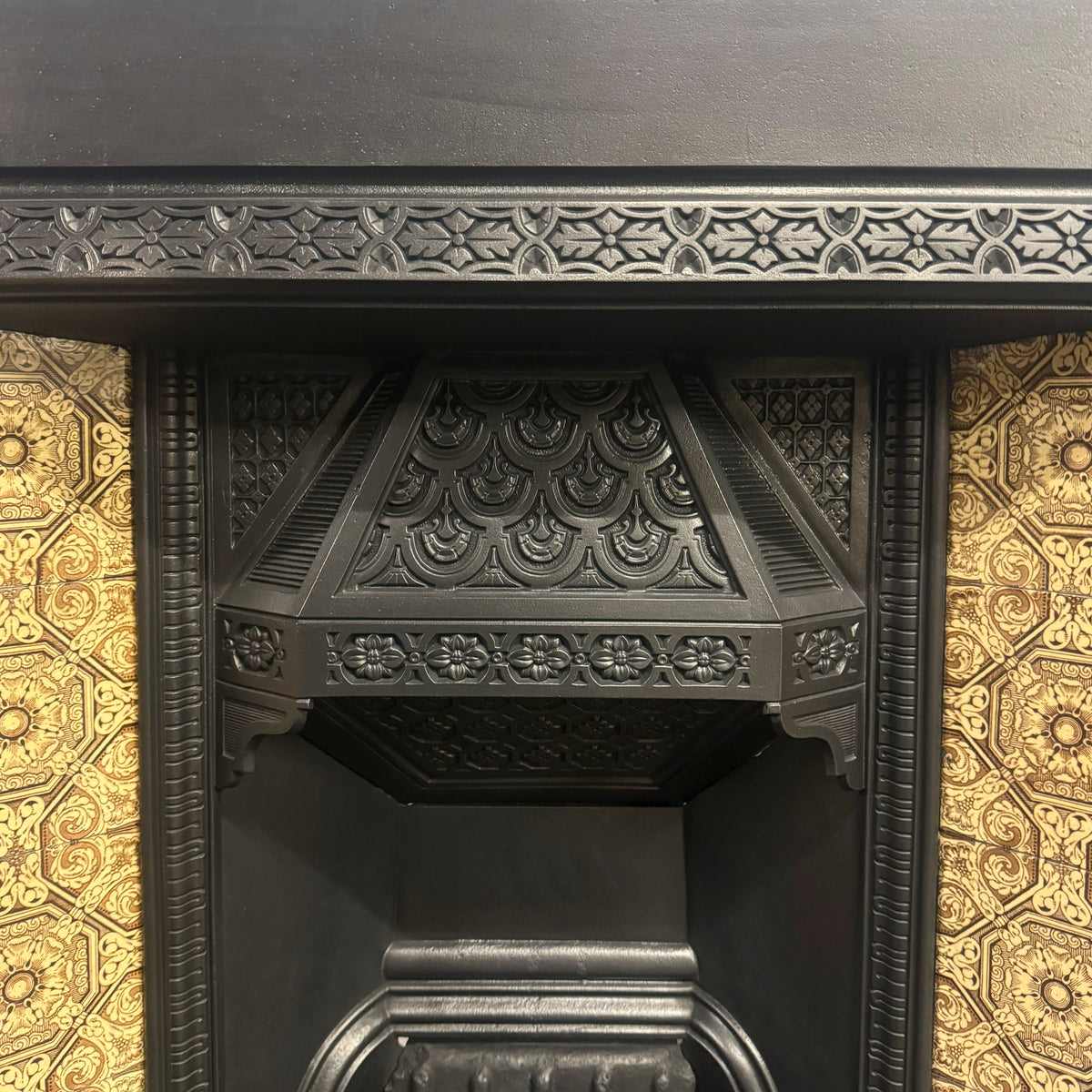 Antique Victorian Tiled Fireplace Insert | The Architectural Forum