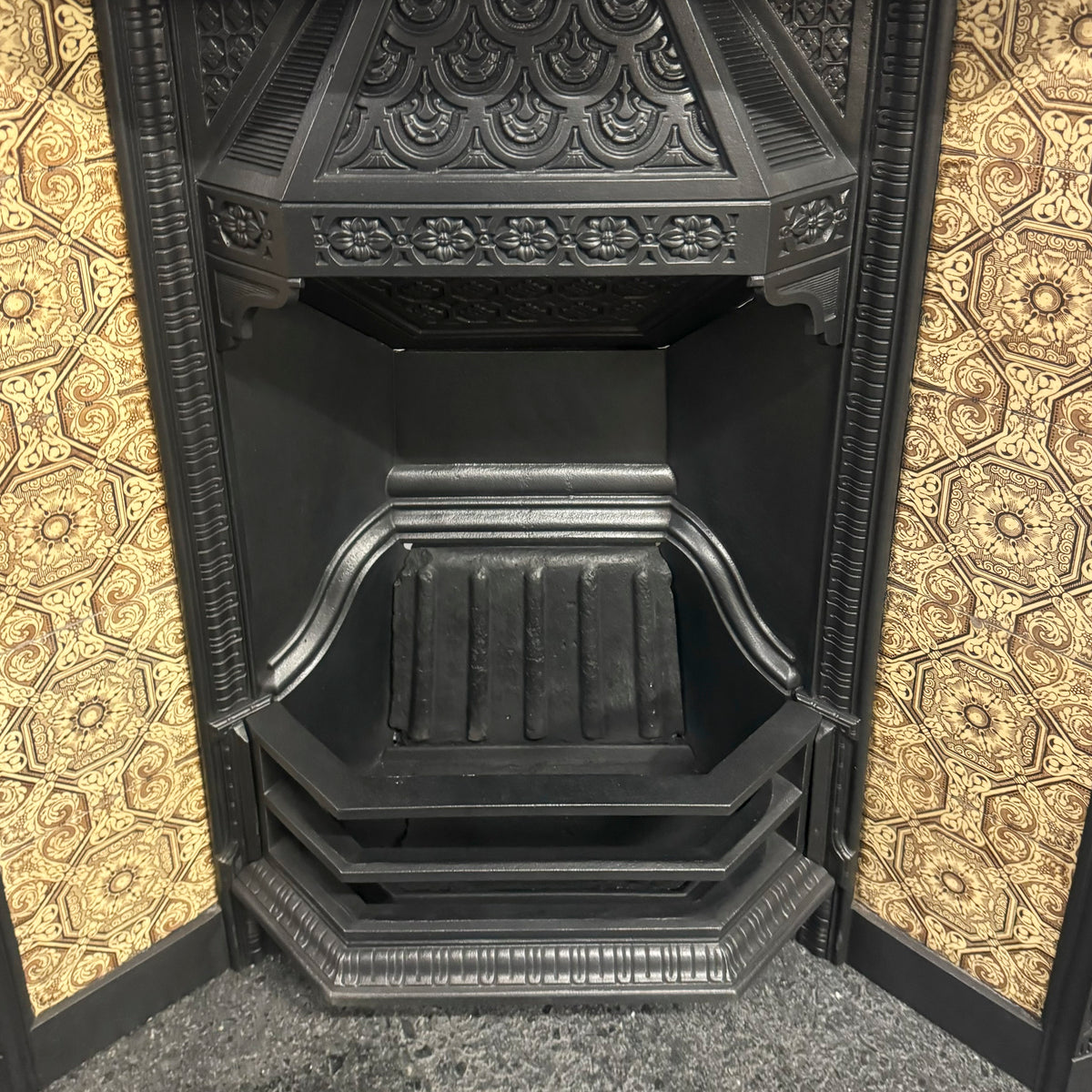 Antique Victorian Tiled Fireplace Insert | The Architectural Forum