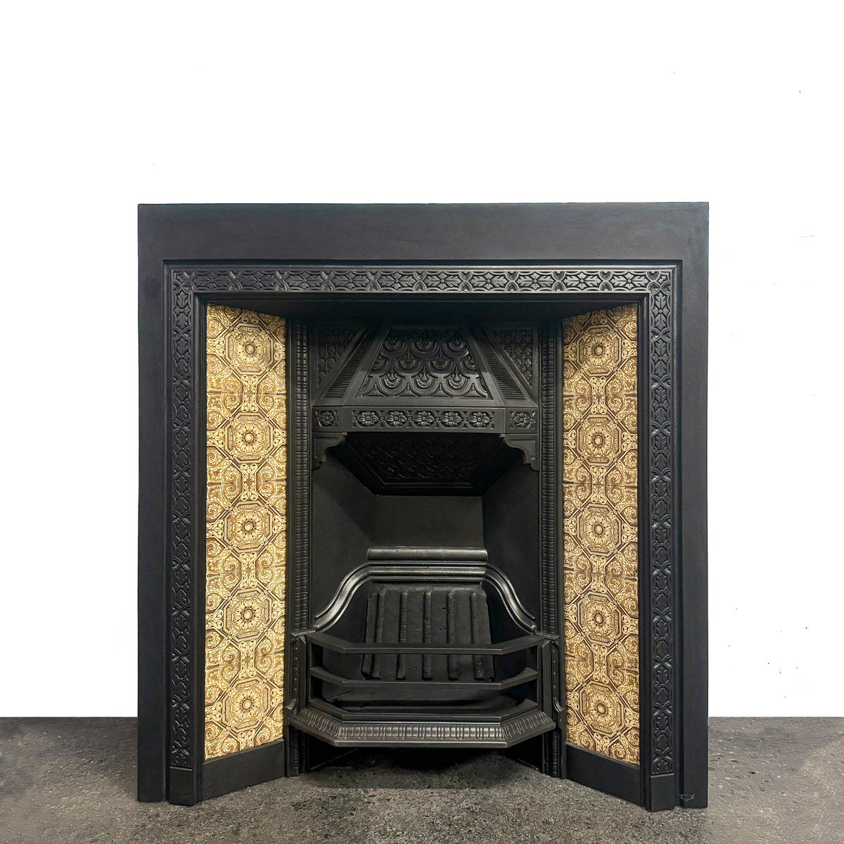 Antique Victorian Tiled Fireplace Insert | The Architectural Forum